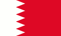 The Flag of Bahrain