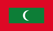 The Flag of Maldives