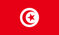 The Flag of Tunisia