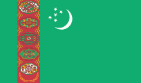 The Flag of Turkmenistan